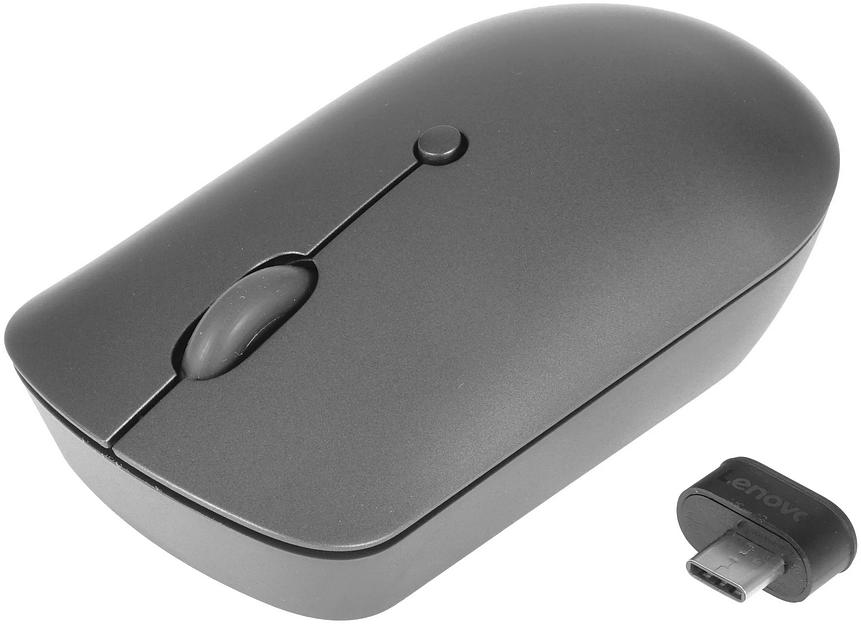 Мышь Lenovo 540 USB-C Wireless Compact темно-серый оптическая 2400dpi беспров. BT/Radio USB (GY51D20867) фото 6