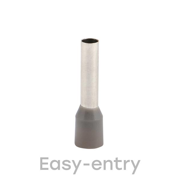 EKF nhvi-4.0-12 Наконечник штыревой втулочный изолированный НШвИ 4,0-12 (50шт.) EKF PROxima фото 2