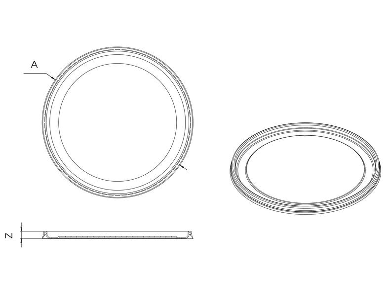 Крышка на пластиковую банку КР 120-В фото 1