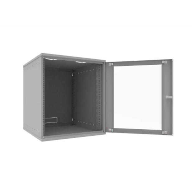 Шкаф телекоммуникационный настенный 12U, 523х600х599мм серия LITE (стеклянная дверь) фото 5