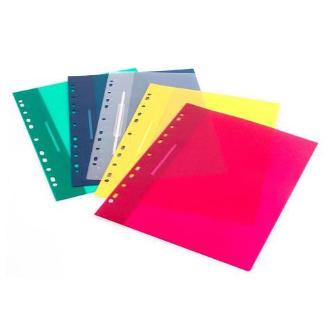 Папка-скоросшиватель с перфорацией, А4, 0,18 мм, 10 шт, зеленый, Комус фото 1