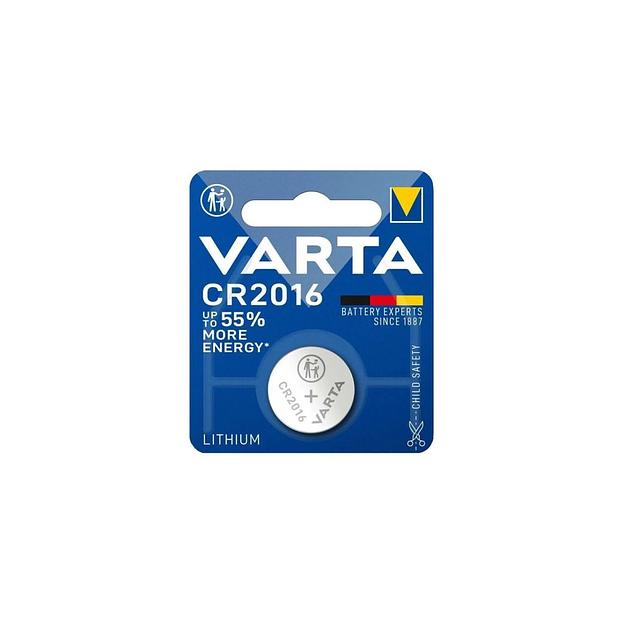 CR2016 Батарейка VARTA Electronics BL1 Lithium, 1 шт. фото 1
