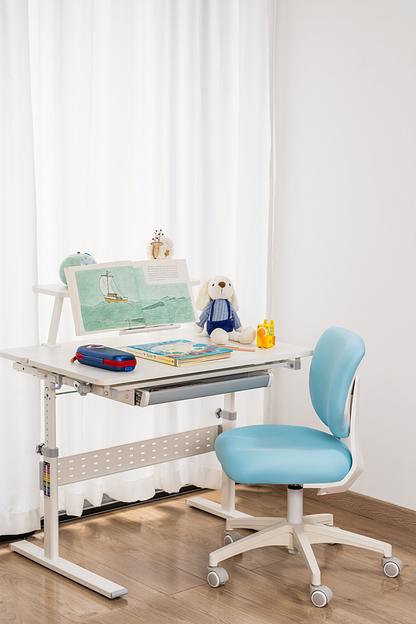 Кресло детское Cactus CS-CHR-3594BL голубой крестов. пластик белый фото 9