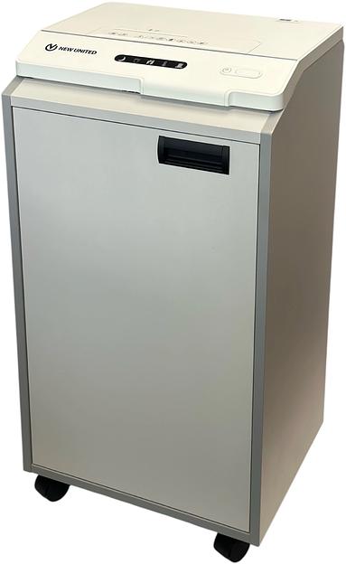 Шредер New United Respect 230М.70 серый (секр.P-5) фрагменты 25лист. 70лтр. скрепки скобы пл.карты CD фото 1