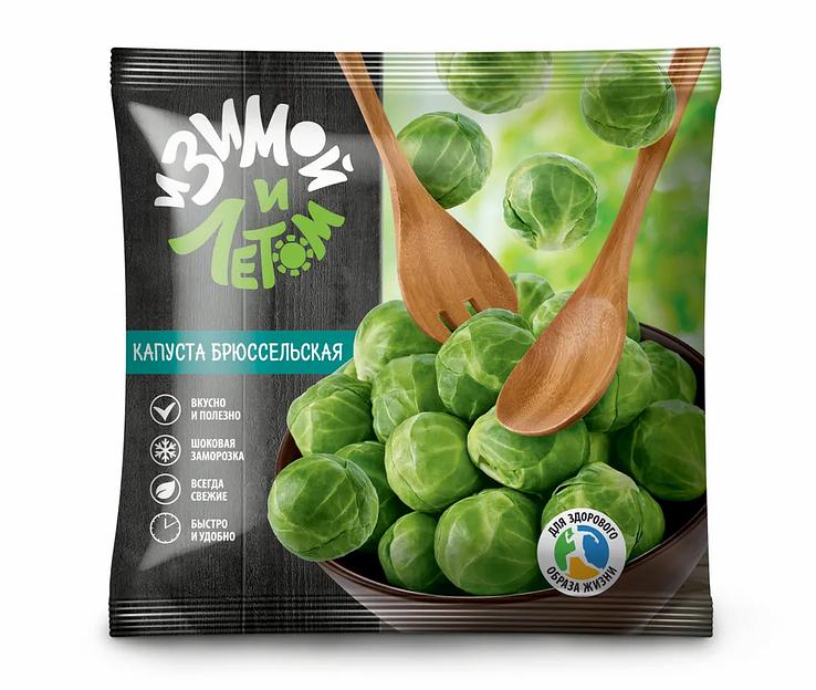 Брюссельская капуста замороженная «И зимой, и летом», 400 г ОПТ фото 1