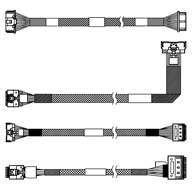 Комплектующие корпусов Lenovo ThinkSystem SR630 V3 M.2 SATA/NVMe x4 Non RAID Cable Kit (Cable kit for use with ThinkSystem M.2 SATA/x4 NVMe 2-Bay Adapter without the use of a separate RAID adapter) фото 1