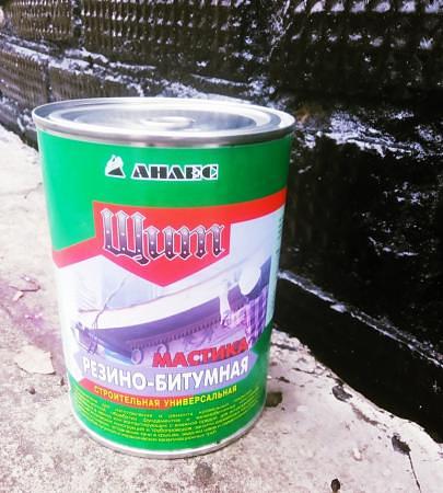 Мастика резино-битумная «Щит» (3 кг.) фундаментная, антикоррозийная фото 5