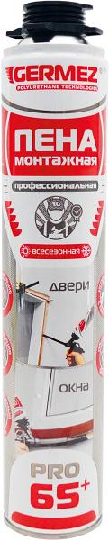 Пена монтажная «Germez PRO 65» профессиональная 850 мл ОПТ фото 1