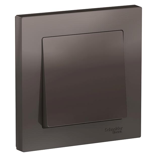 Systeme electric ATN000612 ATLASDESIGN 1-клавишный ВЫКЛЮЧАТЕЛЬ, сх.1, 10АХ, в сборе, МОККО фото 1