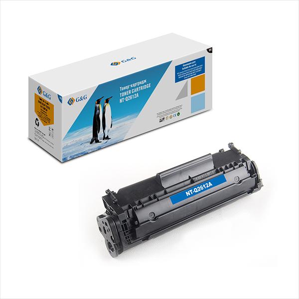 Картридж Cartridge G&G for HP LJ 1010/1012/1015/1018/1020/1022/1022n/1022nw/3015/3020/3030/3050/3052/3055/M1005/M1300/1319f;Canon LBP 2900/3000/L120/L90;FAX L100/L120;i-SENSYS 4 (GG-Q2612A) фото 1