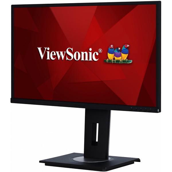 Монитор Viewsonic 23.8" VG2448 IPS SuperClear, 1920x1080, 5ms, 250cd/m2, 178°/178°, 50Mln:1, D-Sub, HDMI, DP, USB-Hub, колонки, Tilt, Swivel, Pivot, рег.по высоте, VESA, Black (VG2448) фото 2