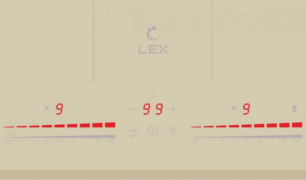 Индукционная варочная поверхность Lex EVI 641C IV слоновая кость фото 2