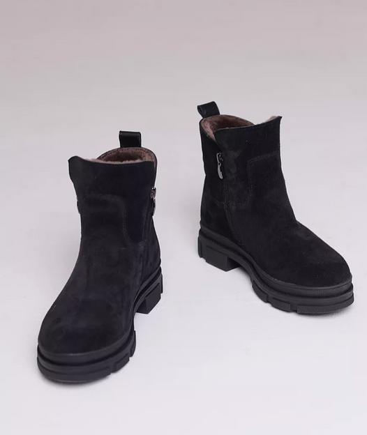 Ботинки BuzShoes черные замшевые ОПТ фото 1