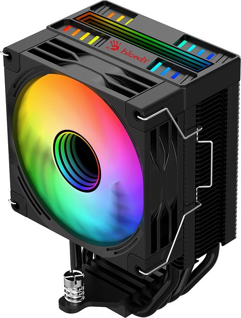 Устройство охлаждения(кулер) Bloody BD-AC150-ARGB1 ARGB Soc-AM5/AM4/1151/1200/2066/1700 черный 4-pin 11-23dB Al+Cu LCD 150W 365gr Ret (BD-AC150-ARGB1-BK) фото 4