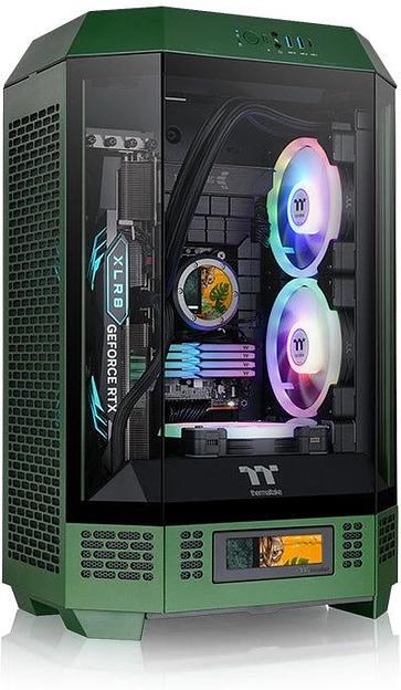 Корпус Thermaltake The Tower 300 Racing Green без БП mATX 11x120mm 5x140mm 2xUSB3.0 1xUSB3.1 audio bott PSU фото 2