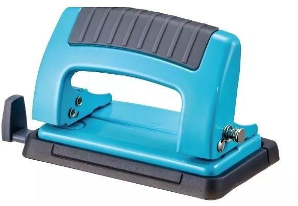Дырокол Kw-Trio Classic Mini 09065BLUE макс.:10лист. металл синий отв.:2 с линейкой фото 1