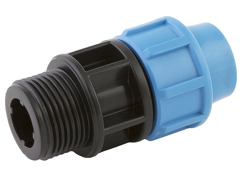 Муфта комбинированная 25х1/2' М для труб ПНД фото 1