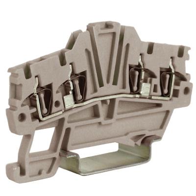 Dkc ZHM420GR HMM.1/2+2GR, проходной зажим 1,5 кв.мм серый 2 ввод/2 вывода фото 1