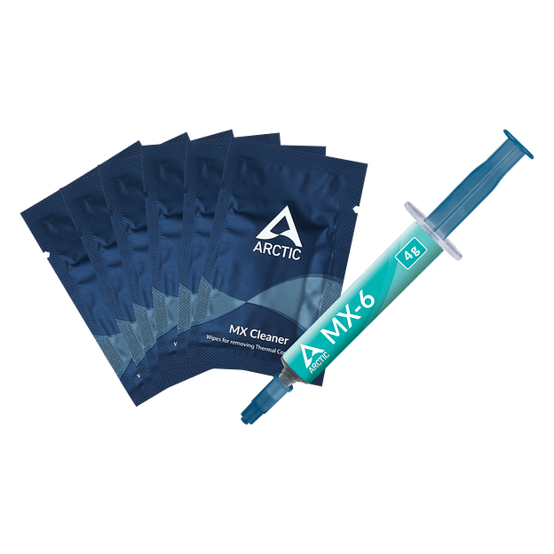 ARCTIC MX-6 Термопаста Thermal Compound 4 грамма with 6pcs MX Cleaner ACTCP00084A фото 1