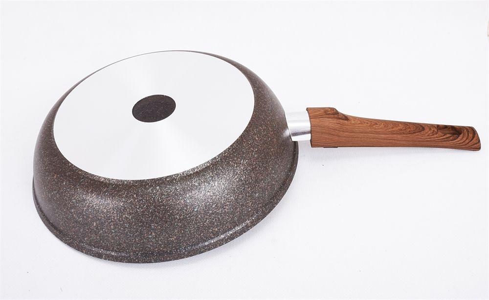 Сковорода Kukmara Granit ultra сго262а круглая ручка съемная (без крышки) серый фото 2