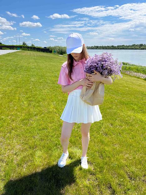 Футболка-поло с разрезами фото 5