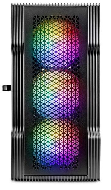 1STPLAYER Корпус TRILOBITE T3-G Black / mATX, TG / 4x 120mm LED fans inc. / T3-G-BK-4F1 фото 3