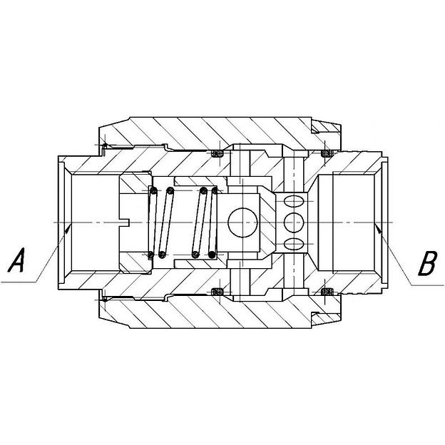 Гидродроссель КВМК 10G-1-1 с обратным клапаном фото 4