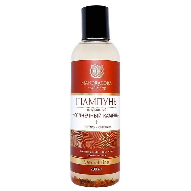 Шампунь с янтарем и облепихой Mandragora magic beauty «Солнечный камень» 200 мл ОПТ фото 2