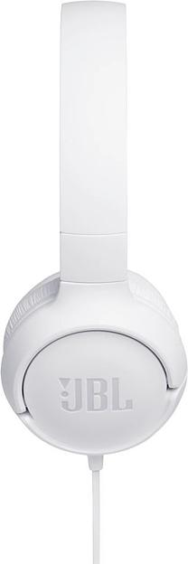 Гарнитура накладные JBL Tune 500 1.187м белый проводные оголовье (JBLT500WHT) фото 3