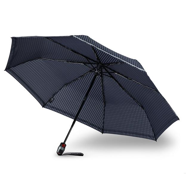 Зонт Knirps автомат T.201 Medium Duomatic REFLECTIVE RAIN NAVY 95 3201 7155 фото 3