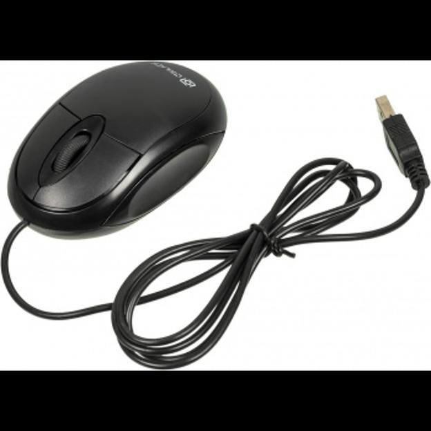 Мышь Оклик 105S черный оптическая (800dpi) USB для ноутбука (3but) фото 1