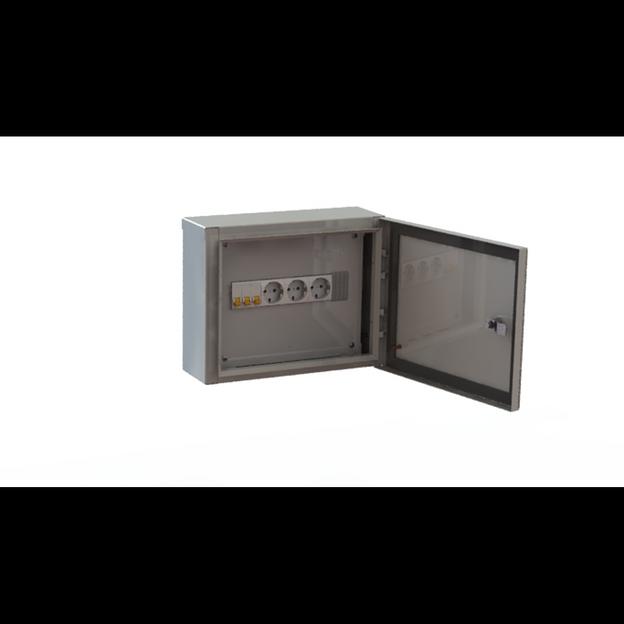 Щит распределительный навесной ЩРН-12э (265х330х125) IP54 в сборе фото 1