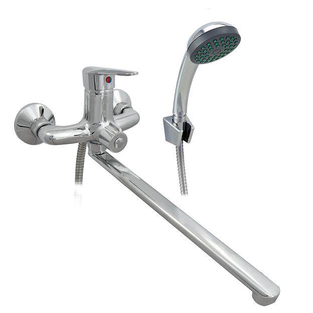 Смеситель ванно-душевой одноручный Istok life с длинным L-изливом фото 1