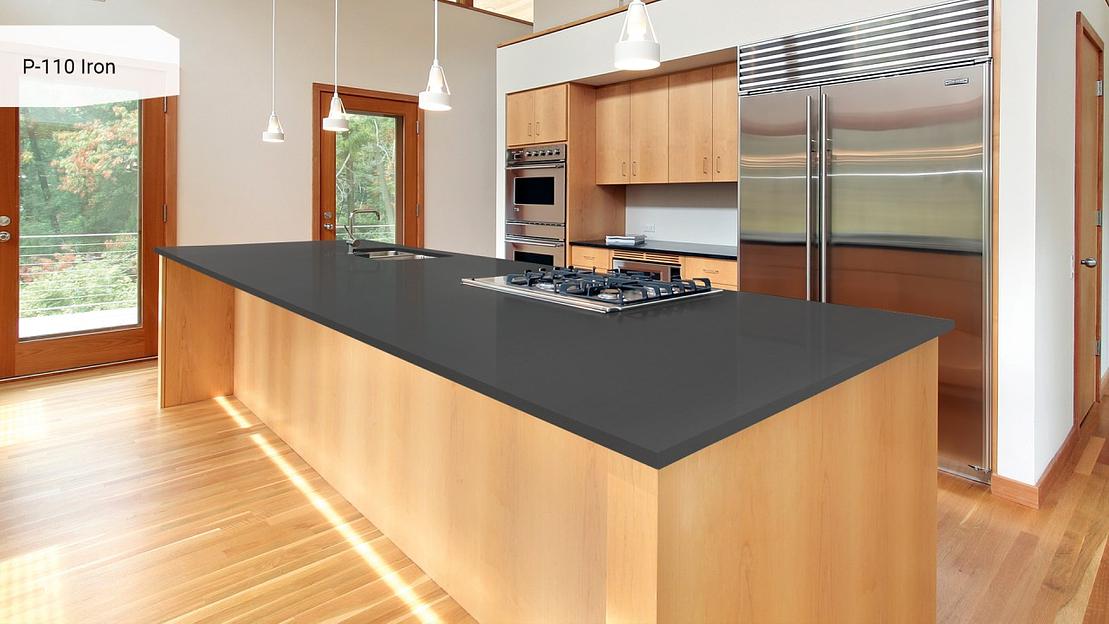 Кварцевый камень Grandex «P-110 Iron» ОПТ фото 4