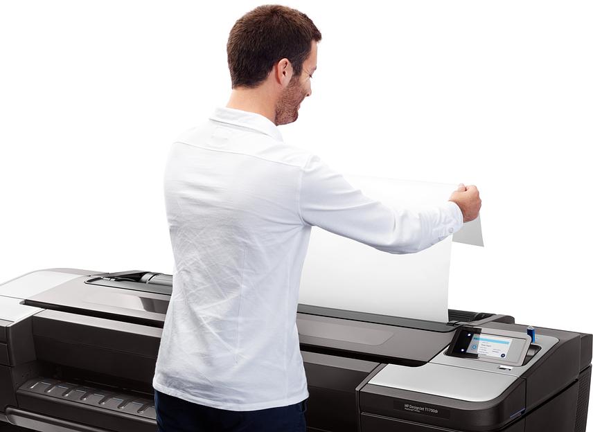 Плоттер HP Designjet T1700dr (W6B56A) A0/44" фото 8