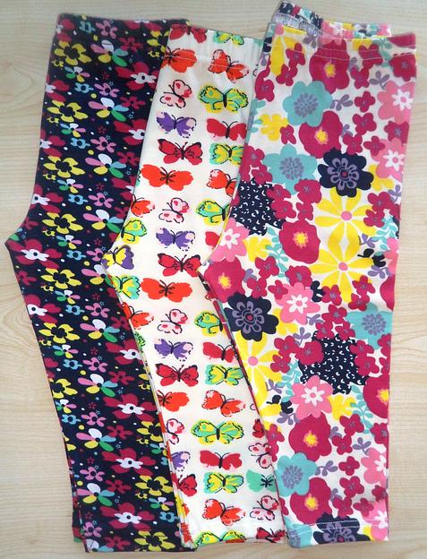 Детские лосины разноцветные, 3-4 лет 5-6 лет 7-8 лет 9-10 лет 12801-00 ОПТ фото 2