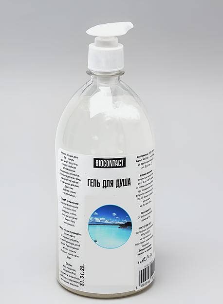 Гель для душа «Biocontact» Голубая лагуна, 1 л, опт фото 1