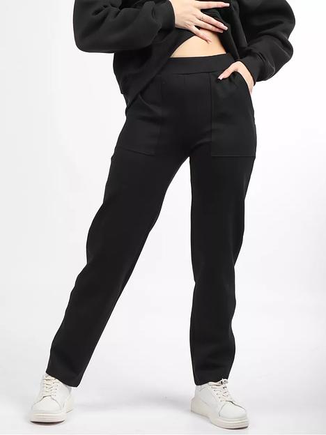 Брюки женские OKSMILE «Джерси» чёрные фото 1