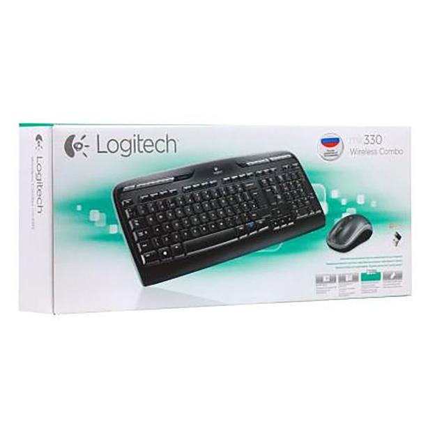 Клавиатура + мышь Logitech MK330 клав:черный мышь:черный USB беспроводная Multimedia фото 4