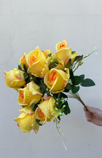 Искусственные цветы ПластЦвет «Изысканные розы» ОПТ фото 1