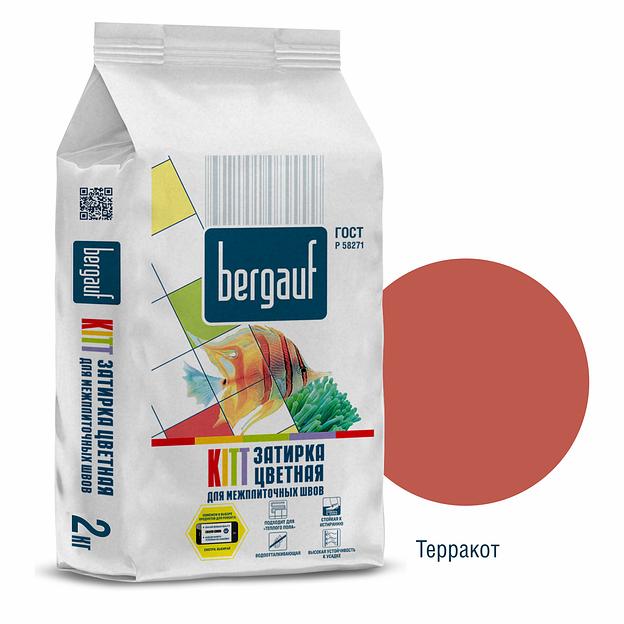 Затирка для межплиточных швов терракот 2 кг  KITT Bergauf фото 1