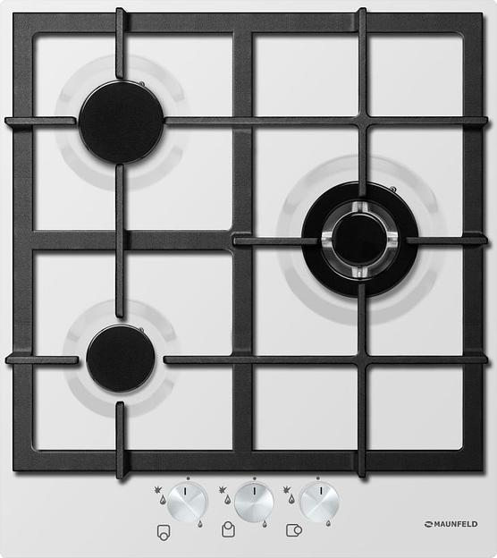 Газовая варочная поверхность Maunfeld EGHE.43.33CW\G белый фото 1