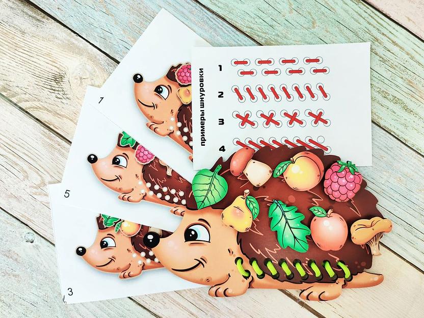 Шнуровка с липучками «Ёжик» опт фото 1