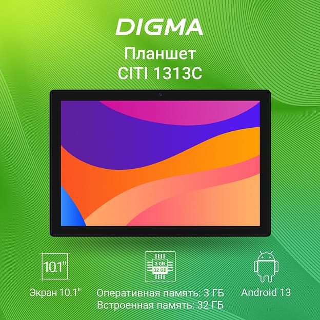 Планшет Digma CITI 1313C 4G SC9863A1 (1.6) 8C RAM3Gb ROM32Gb 10.1" IPS 1280x800 3G 4G Android 13 темно-серый 5Mpix 2Mpix BT GPS WiFi Touch microSD 128Gb 6000mAh фото 5