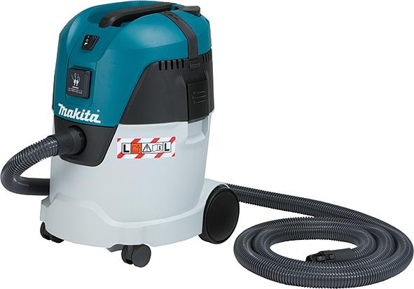 Строительный пылесос Makita VC2512L 1000Вт (уборка: сухая/влажная) серый фото 1
