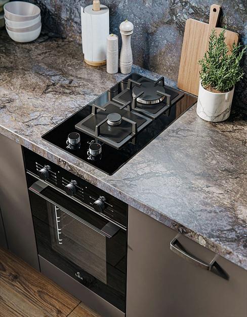 Газовая варочная поверхность Lex GVG 324 BBL черный фото 3