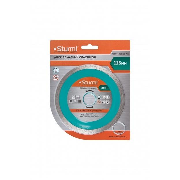 Диск алмазный по керам. Sturm! 9020-04-230x22-WC d=230мм d(посад.)=22.23мм (камнерезные станки) (упак.:1шт) фото 1