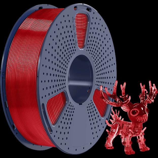 Филамент NVPRINT PLA Transparent Red для 3D печати диаметр 1.75мм длина 330 метров масса 1 кг фото 1