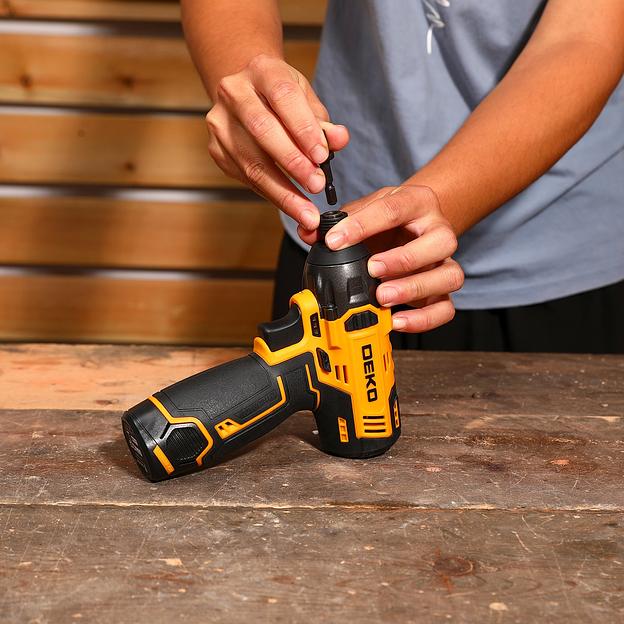 Винтоверт Deko DKIS12-Li аккум. патрон:быстрозажимной (063-4390) фото 6