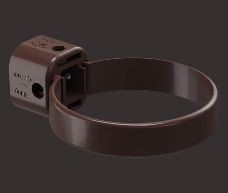 Хомут универсальный для водосточной трубы Döcke Lux шоколад опт фото 1